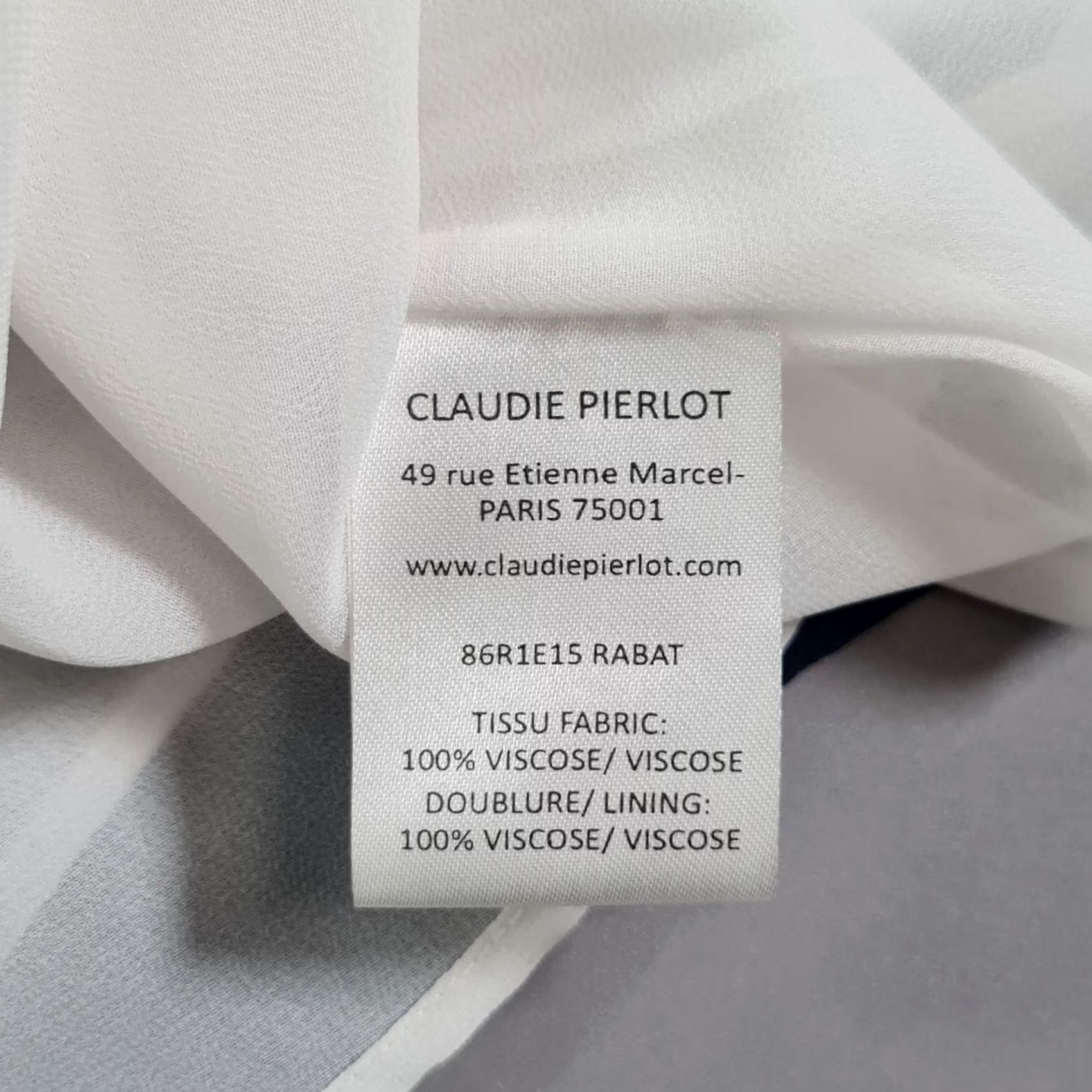 Vintage CLAUDIE PIERLOT Dress Blue Collared Sleeveless Short XS 36 Viscose Casual Party/Cocktail Womens Size 25" / US 0 / IT 36 - 7 Thumbnail