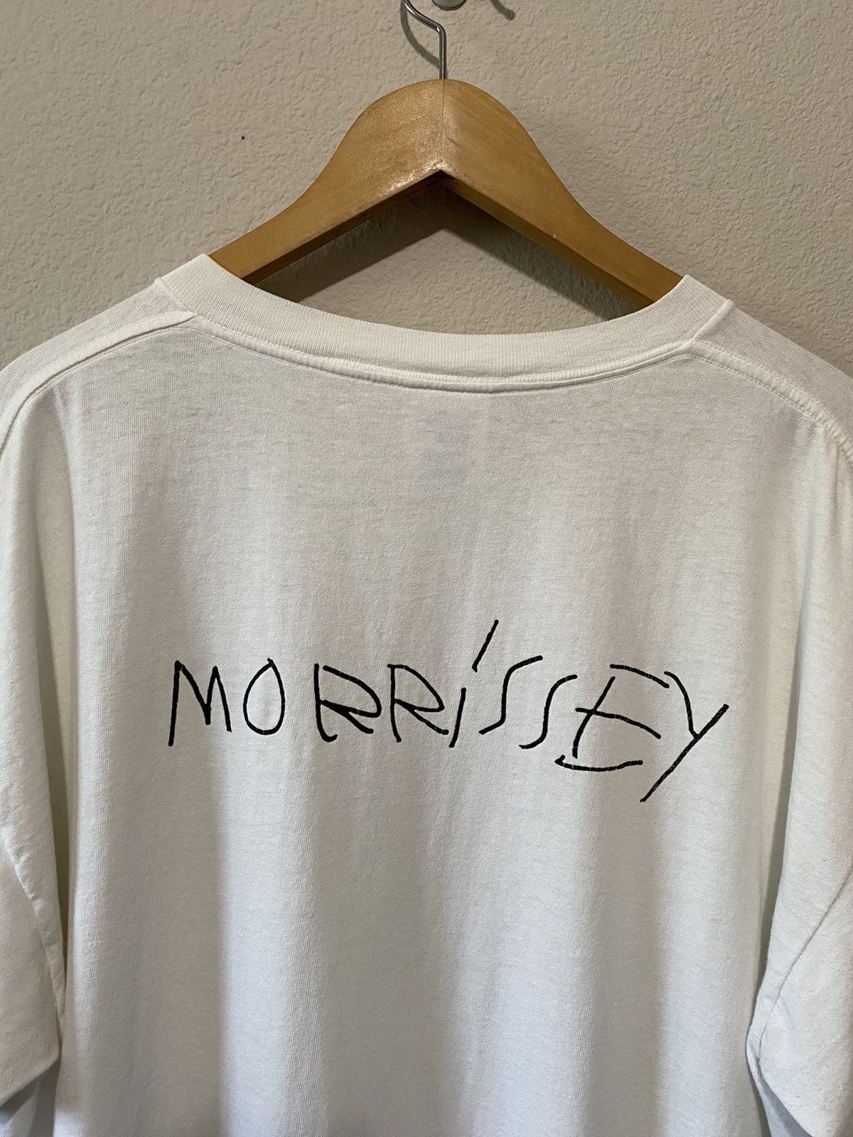 Band Tees × Vintage Vintage 90s Morrissey Band Tee RARE Design Tultex Size XL Size US XL / EU 56 / 4 - 4 Thumbnail