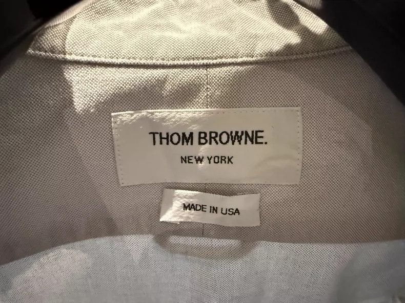 Thom Browne Thom browne Rare gray embroidered shirt 2504-Nextarrow Size US M / EU 48-50 / 2 - 3 Thumbnail