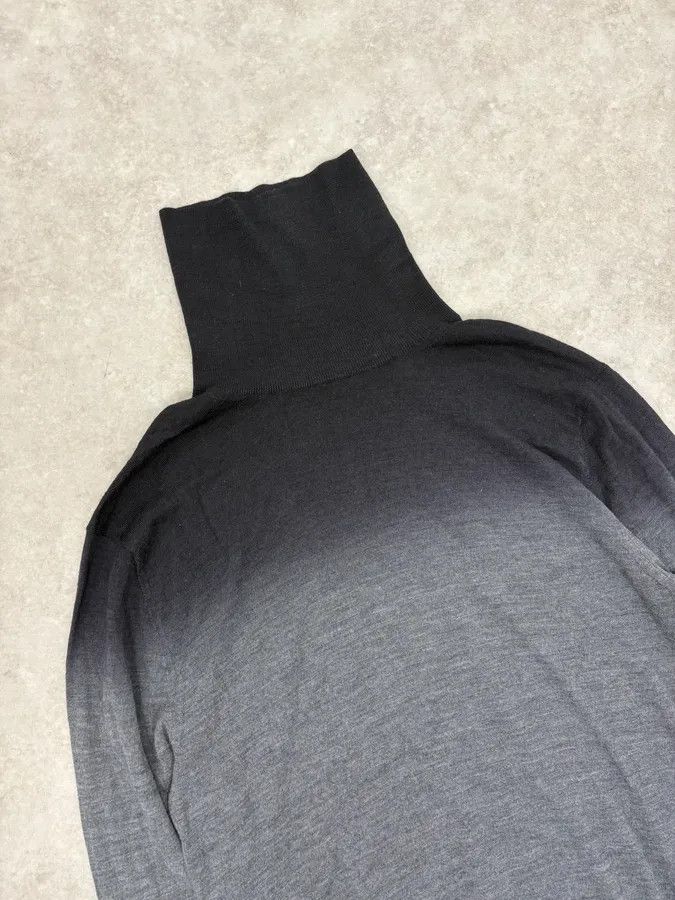 Emporio Armani 2000s Emporio Armani Gradient Black Grey Turtleneck Size US S / EU 44-46 / 1 - 5 Thumbnail