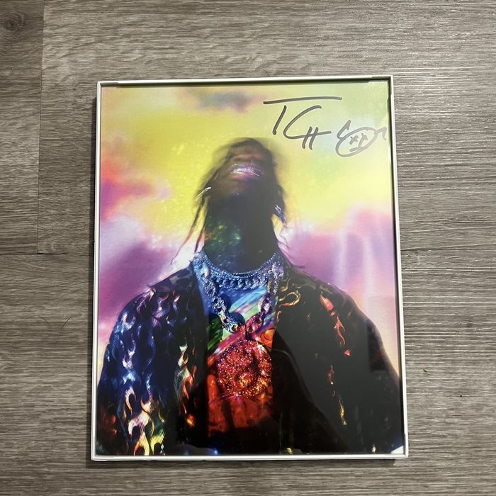 travis scott autographed shoes