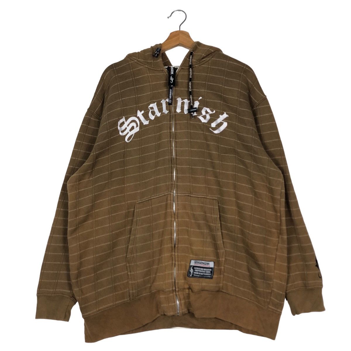 Japanese Brand 🔥Vintage Starnish Hoodie Zipper Jacket Big Logo Streetwear Size US XL / EU 56 / 4 - 12 Thumbnail