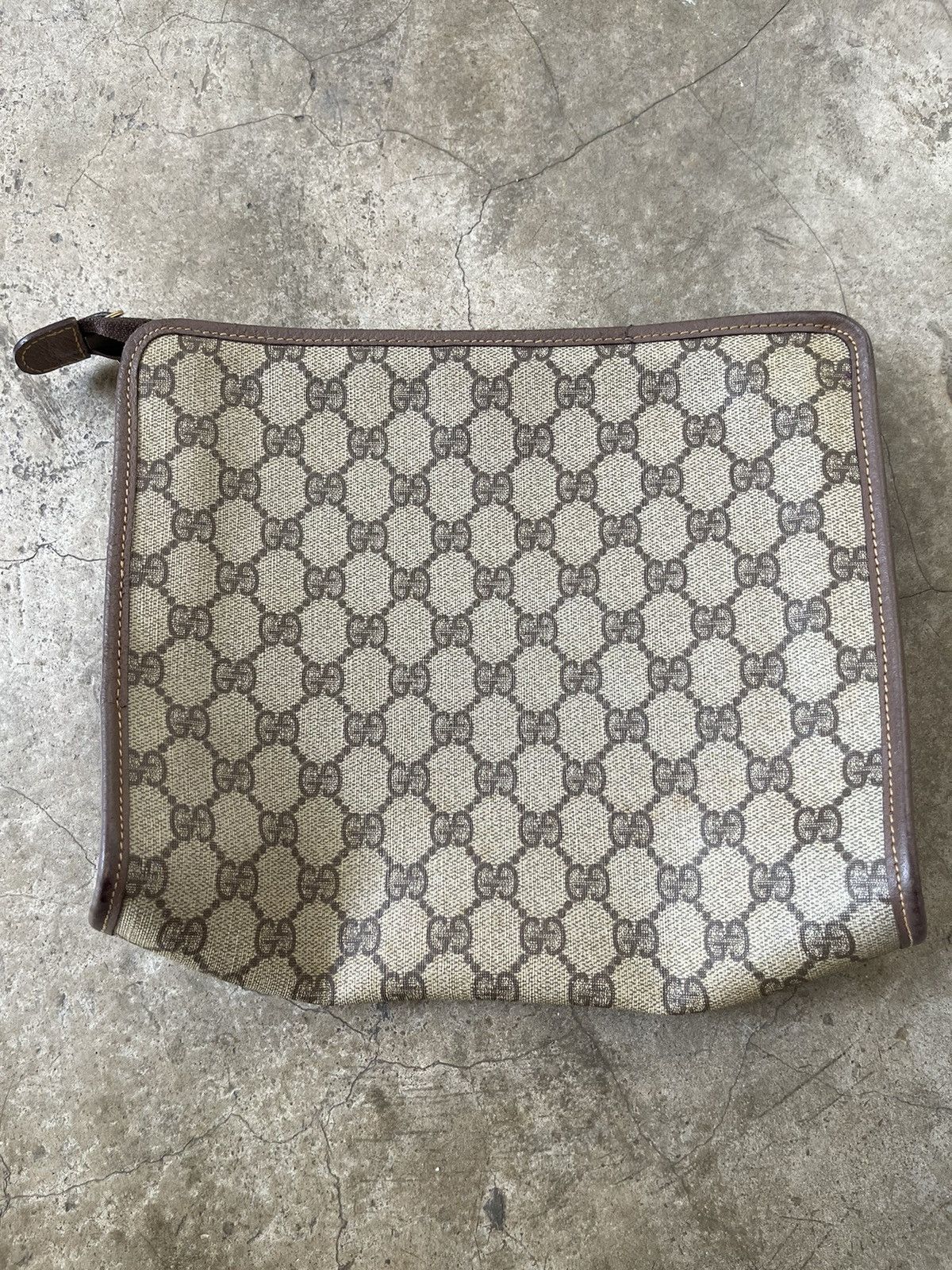 Gucci Gucci Monogram Clutch Bag GG Interlocking Zipper Size ONE SIZE - 2 Thumbnail