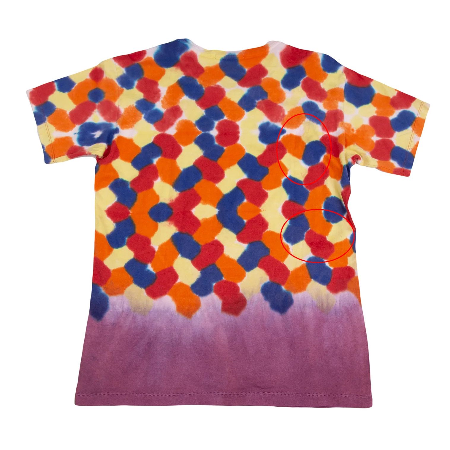 Issey Miyake Multi Watercolor Print T-Shirt in Purple, Size L Size US L / EU 52-54 / 3 - 8 Thumbnail