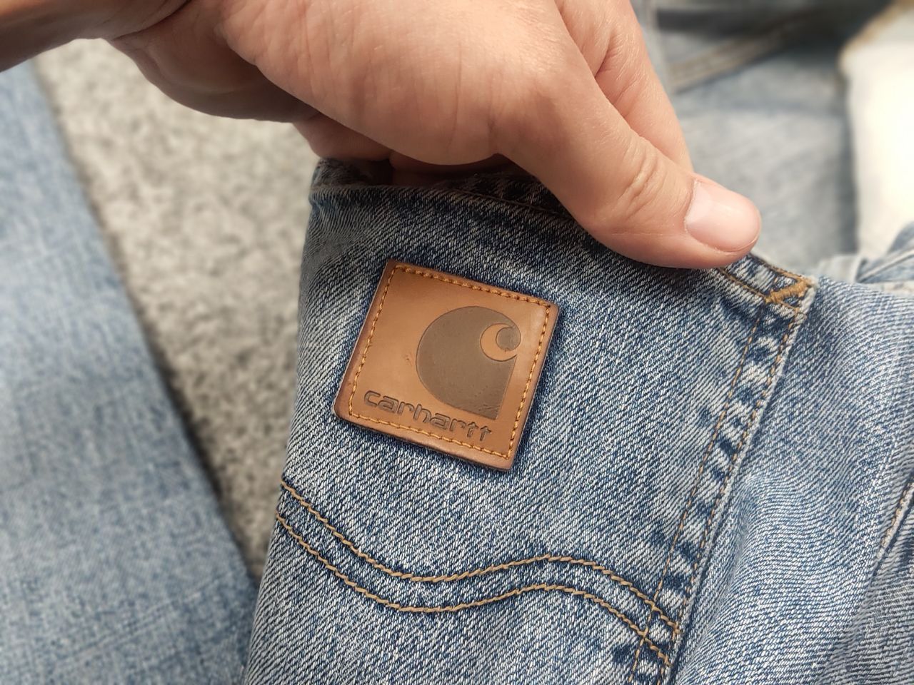 Carhartt Carhartt Wip Bexar Denim Faded Straight Jeans Vintage Style Size US 33 - 10 Thumbnail