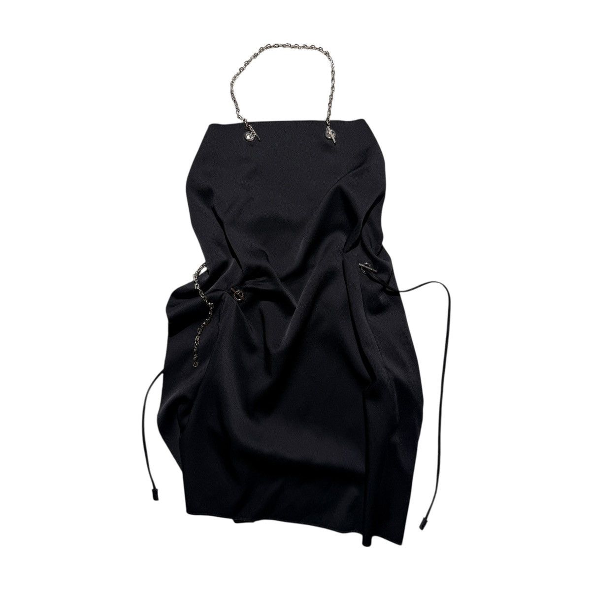 Givenchy $2,590 asymmetric drape dress with G link chain Size S / US 4 / IT 40 - 2 Thumbnail