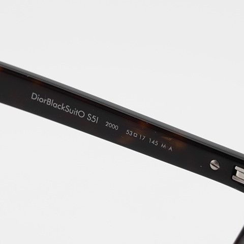 Dior Dior DIORBLACKSUITO S5I 2000 Eyeglasses Havana 53mm Square Size ONE SIZE - 10 Thumbnail