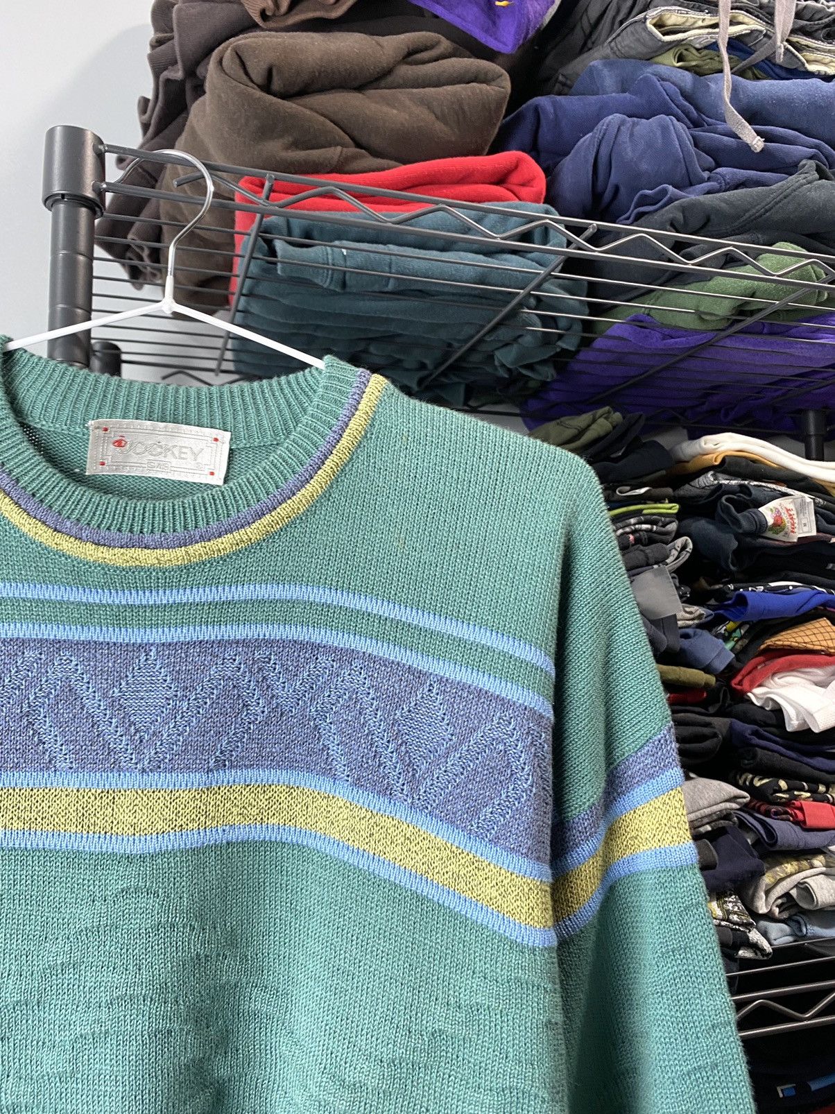 Coogi × Japanese Brand × Vintage 90’s Knit Striped Sweater Coogi style Carlo Colucci Japan Size US M / EU 48-50 / 2 - 5 Thumbnail