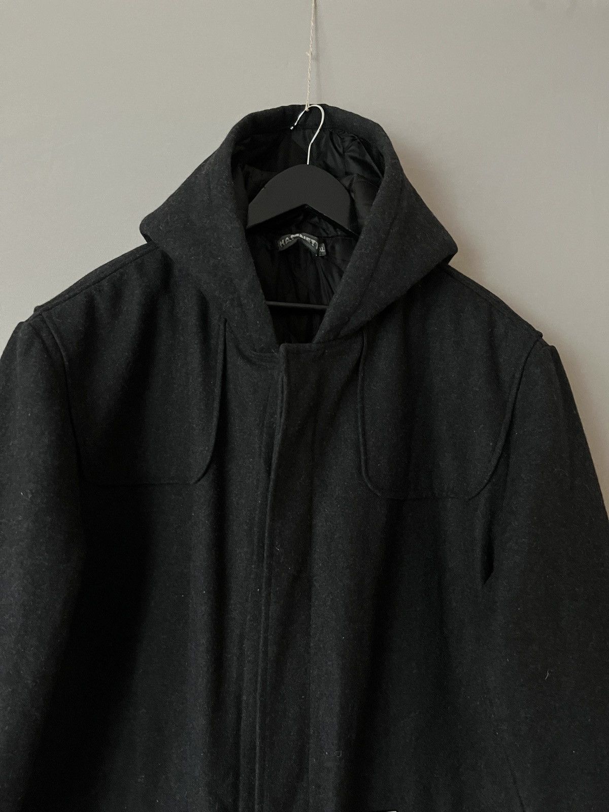 Katharine Hamnett London Katharine Hamnett Heavy Wool Gray Overcoat Duffle Coat Size US XL / EU 56 / 4 - 13 Thumbnail