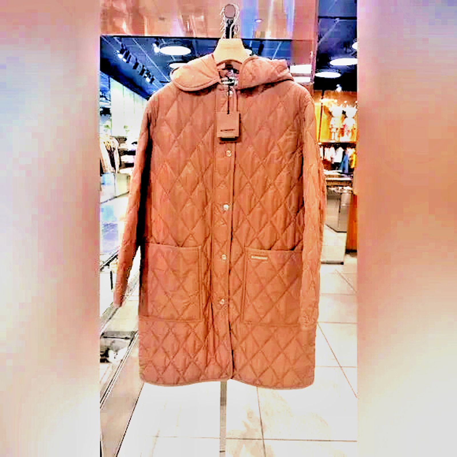 Burberry BURBERRY PARKGATE BEIGE HOODED QUILTED LONG JACKET L $2K Size L / US 10 / IT 46 - 4 Thumbnail