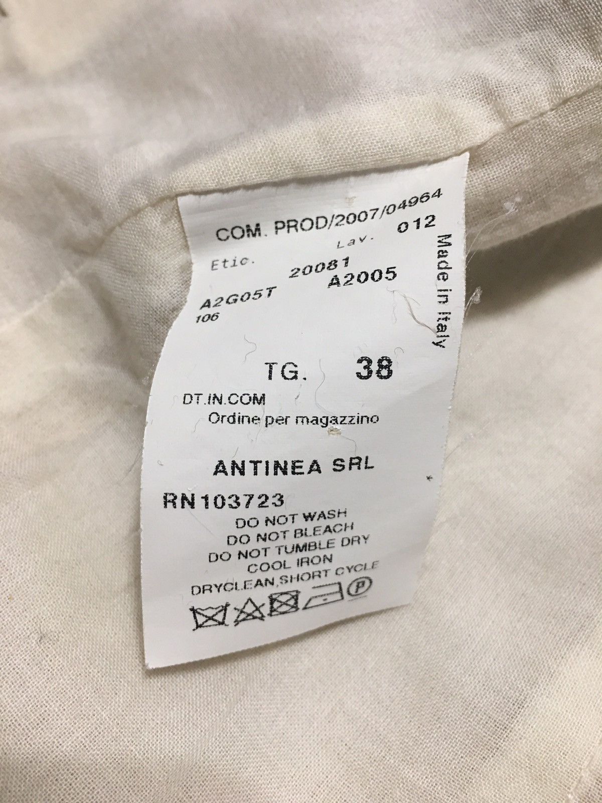 Emporio Armani × Giorgio Armani EMPORIO ARMANI Linen Cream Italy Design Blazer Jacket IT 38 Size XS / US 0-2 / IT 36-38 - 10 Thumbnail