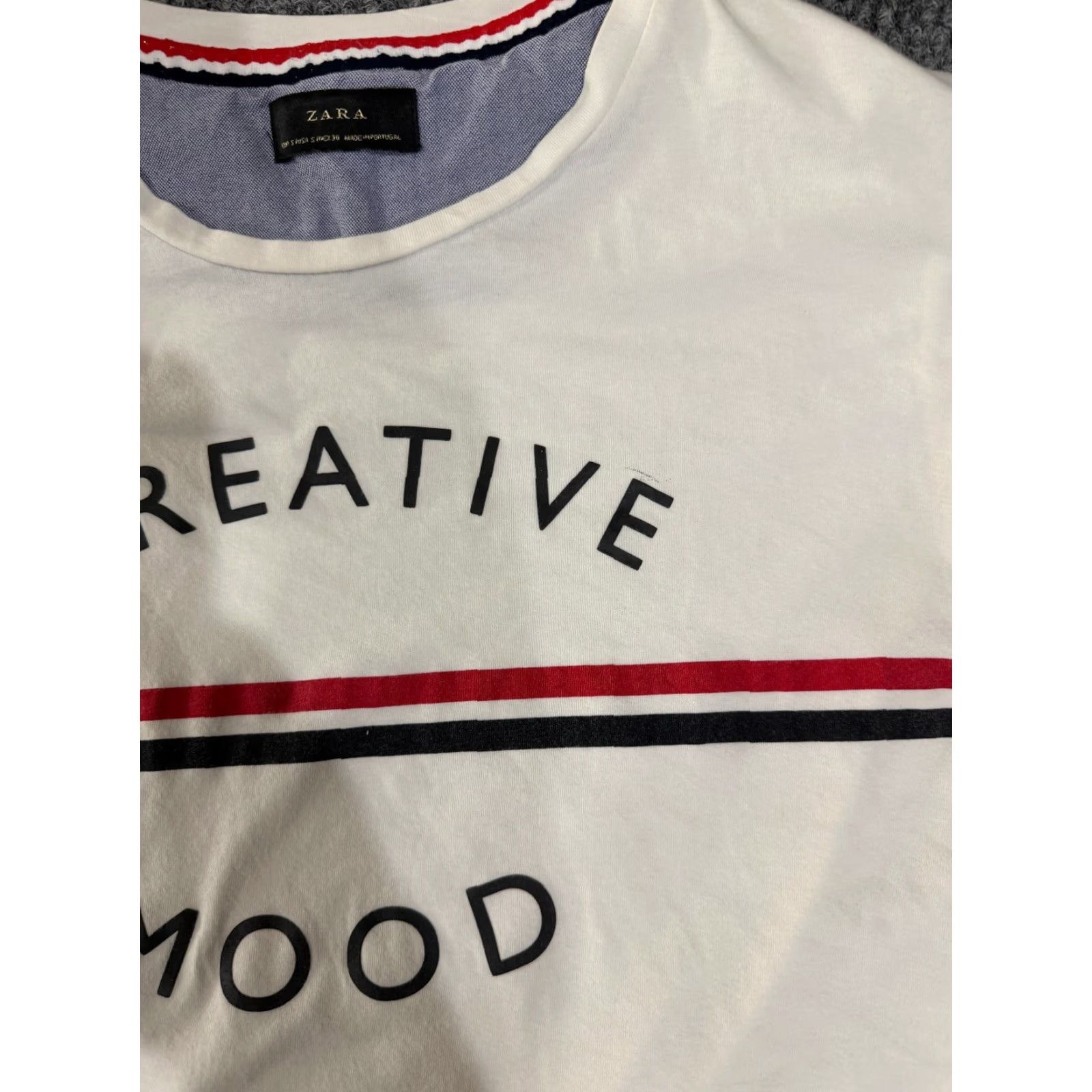 Zara Zara T Shirt Mens Small White Creative Mood Graphic Tee City Crew Neck Short Sleeve Cotton Knit Regular Size US S / EU 44-46 / 1 - 3 Thumbnail