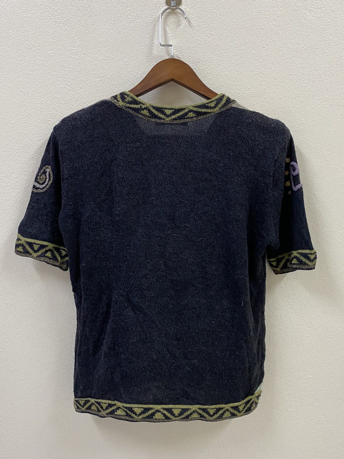 Japanese Brand × Vintage Vtg Knitwear 3D Logo Size M / US 6-8 / IT 42-44 - 2 Thumbnail