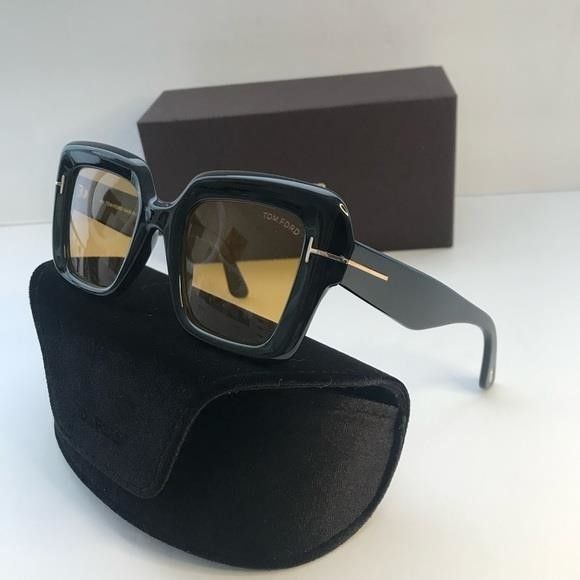 Tom Ford 💯- New Authentic Tom Ford Esme FT1157 01E Black Yellow Size ONE SIZE - 11 Thumbnail