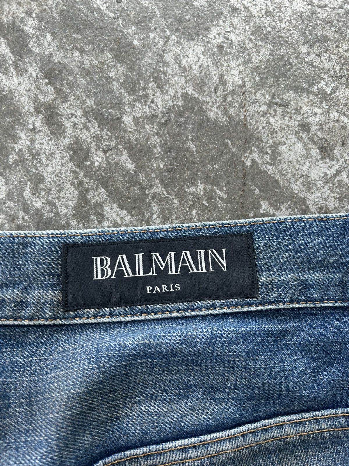 Balmain Balmain Homme SS13 Dirty Wash Jeans Size US 34 / EU 50 - 5 Thumbnail
