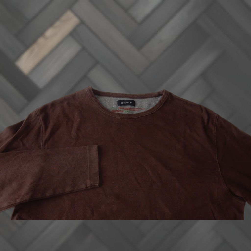 Gant GANT Men's Sweater L Pullover Cotton Brown, Regular Size Size US L / EU 52-54 / 3 - 1 Thumbnail
