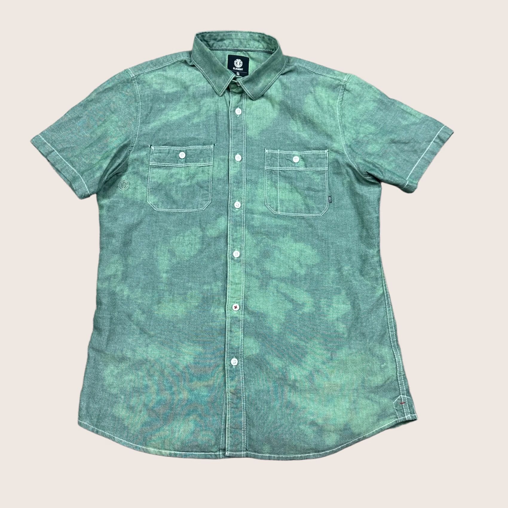 Element Element Shirt Mens S Green Button-Up Casual Shirt Size US S / EU 44-46 / 1 - 1 Thumbnail