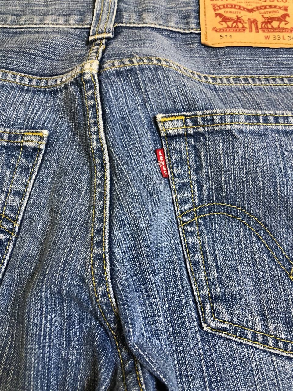 Levi's Vintage Levi's 511 Light Wash Blue Jeans 90s Size US 33 - 19 Thumbnail