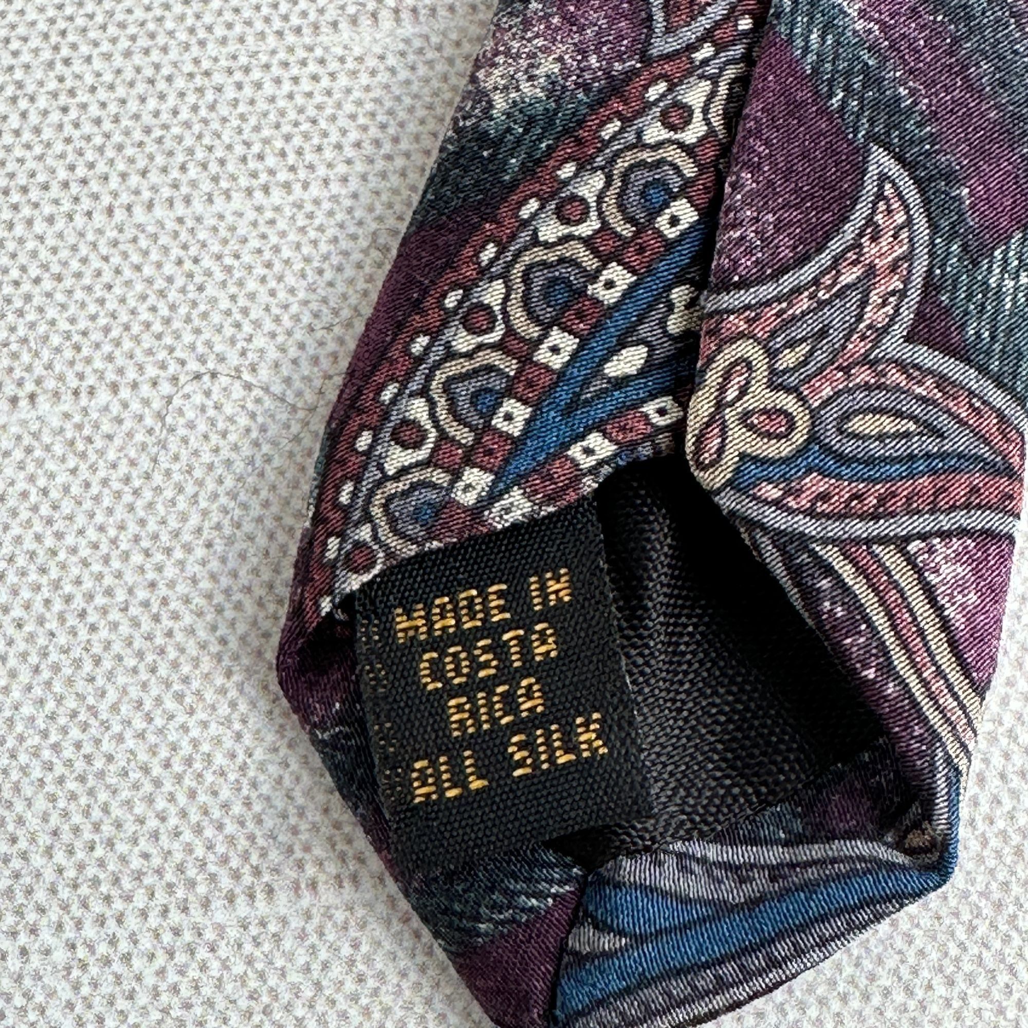 Bill Blass Bill Blass Silk Paisley Tie 57" Size ONE SIZE - 4 Thumbnail