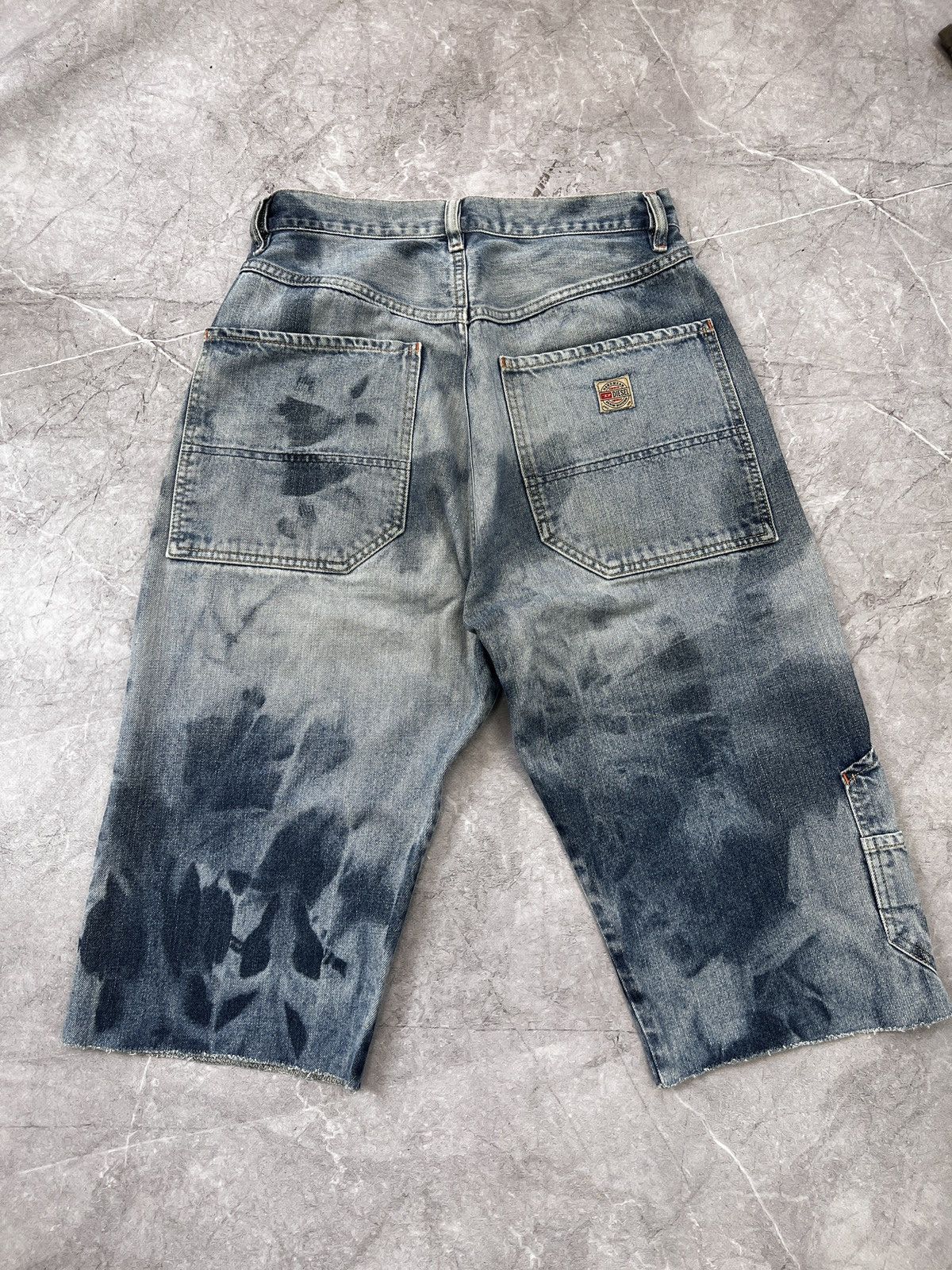 Designer × Diesel Vintage 90s diesel carpenter cargo washed pants Shirts y2k Size US 29 - 1 Thumbnail