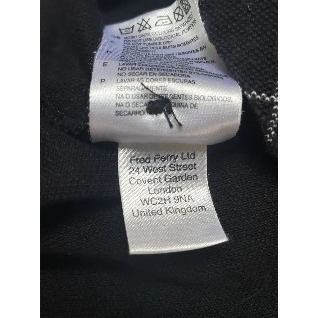 Fred Perry Fred Perry Argyle Check Polo Shirt – Black / White Trim Size US XL / EU 56 / 4 - 3 Thumbnail