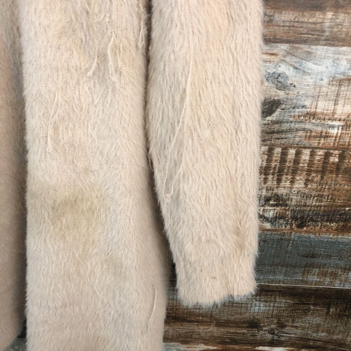 GU DL GU Orange fur shaggy Mohair Knitwear #C362 Size L / US 10 / IT 46 - 16 Thumbnail