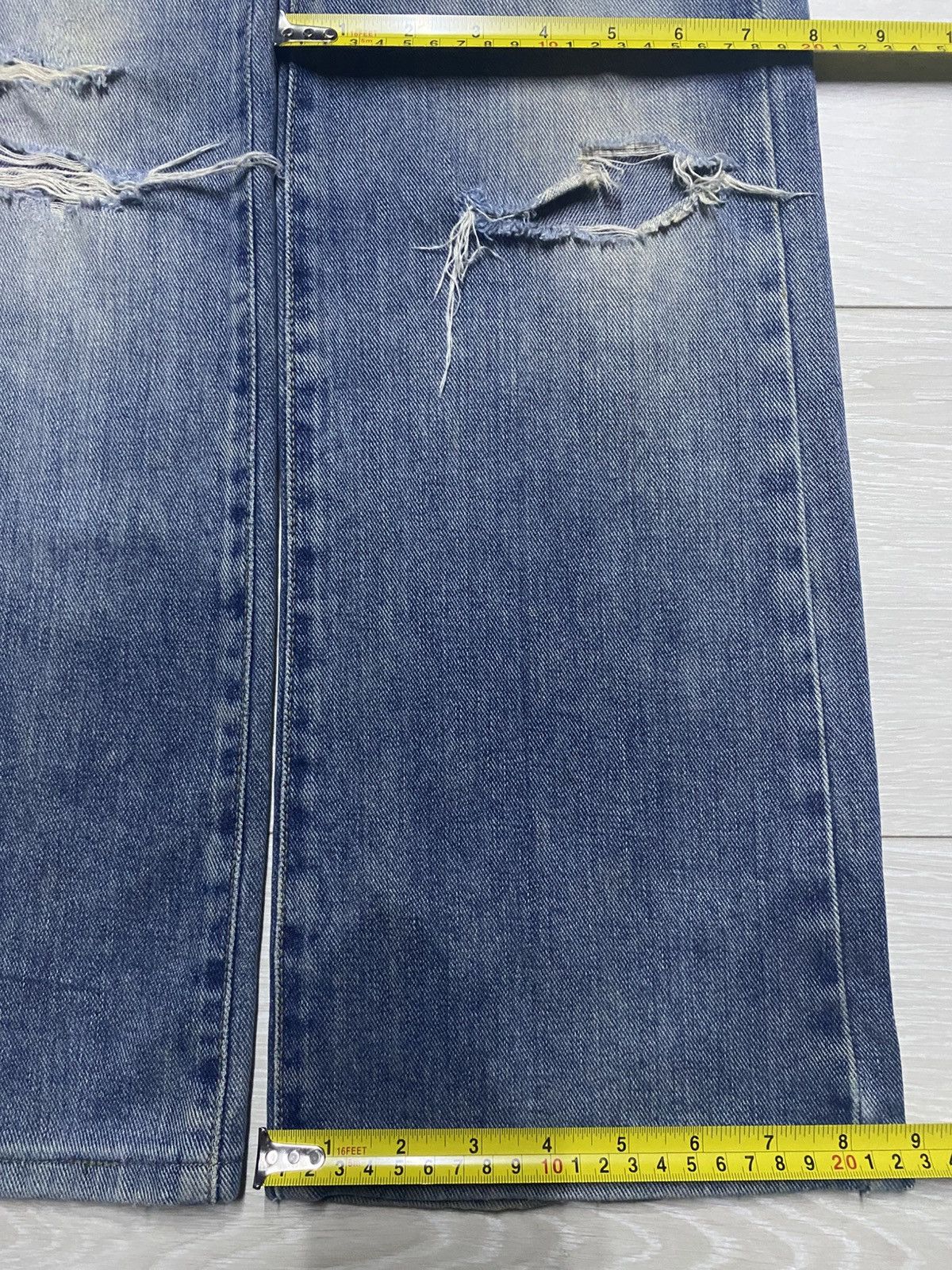 Japanese Brand Vintage Japanese Bobson Ladys Grunge Distressed Flare Jeans Size US 28 / EU 44 - 16 Thumbnail