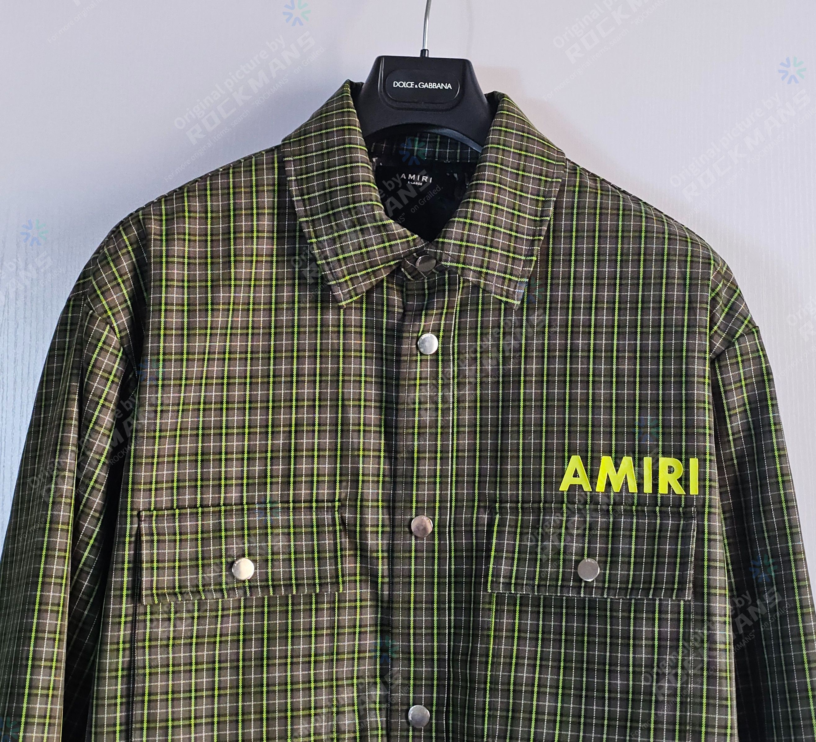 Amiri AMIRI Green Overshirt Jacket Size XL Like New Size US XL / EU 56 / 4 - 3 Thumbnail