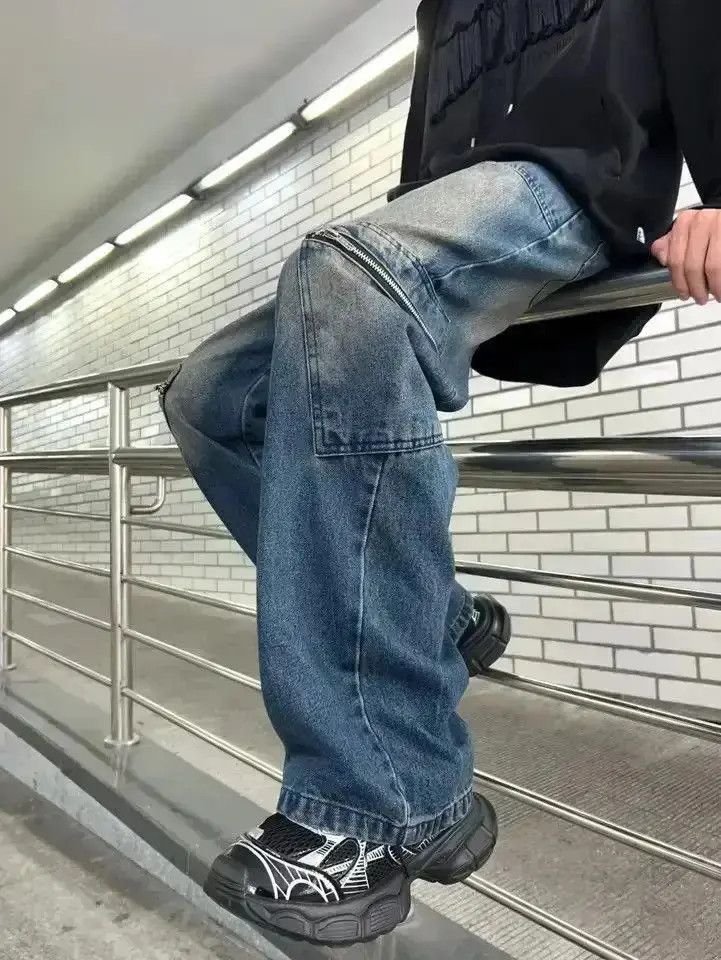 Japanese Brand Washed cargo pants jeans y2k Size US 32 / EU 48 - 6 Thumbnail