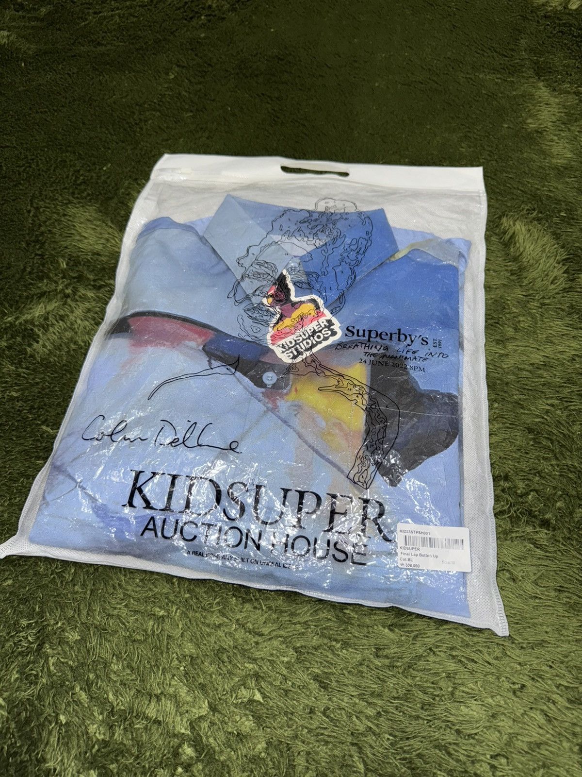 KidSuper [M] KIDSUPER studio Portrait Printed Cotton Shirt Blue Size US M / EU 48-50 / 2 - 15 Thumbnail
