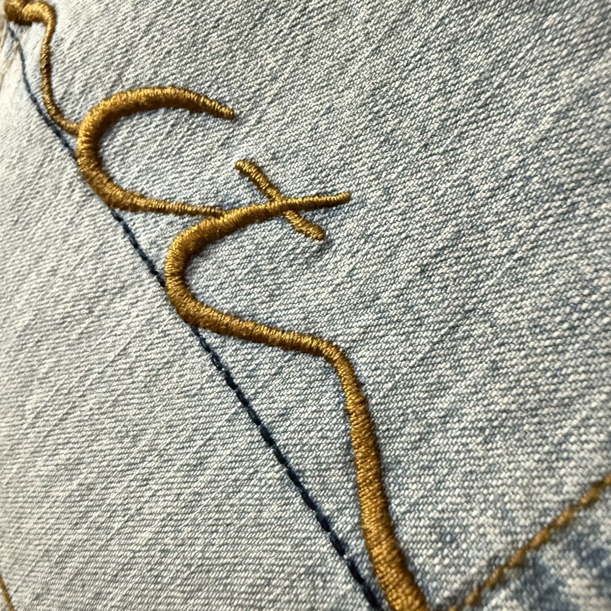Japanese Brand 🔥🇯🇵 Vtg 90s Faded Denim Baggy Flared Size US 32 / EU 48 - 6 Thumbnail