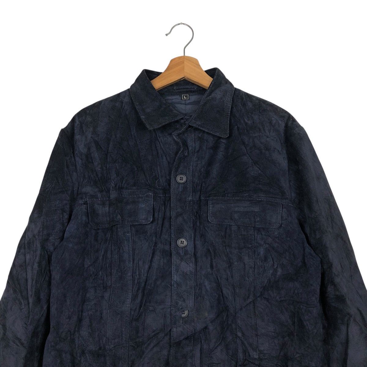 Japanese Brand 📌Vintage Chore Leather Jacket Jubian Blanket Issey Miyake Size US L / EU 52-54 / 3 - 4 Thumbnail