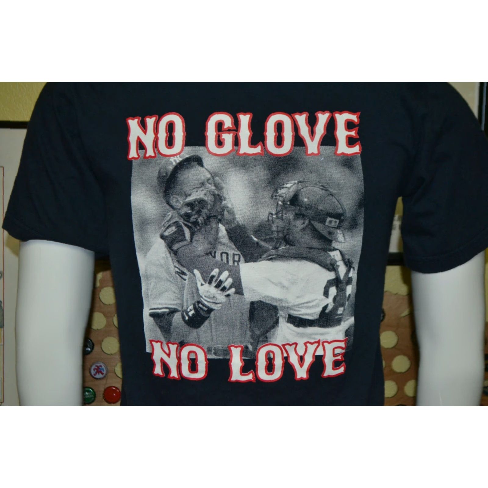 Anvil Foxboro Sports Tavern Naples FL Bar T Shirt Small Mens Blue 100% Cotton Anvil NE Boston No Glove No Love Sports Bar T-Shirt Size US S / EU 44-46 / 1 - 3 Thumbnail