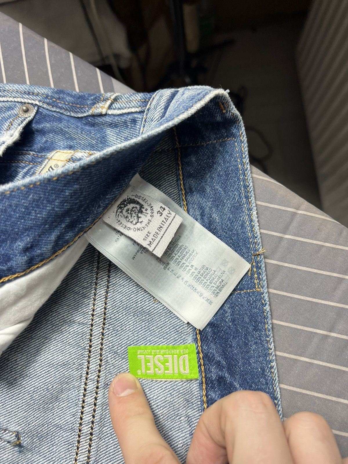 Diesel 🔥 Diesel Italian Distressed Straight Jeans Size 34 Italy 🧵 Size US 34 / EU 50 - 14 Thumbnail