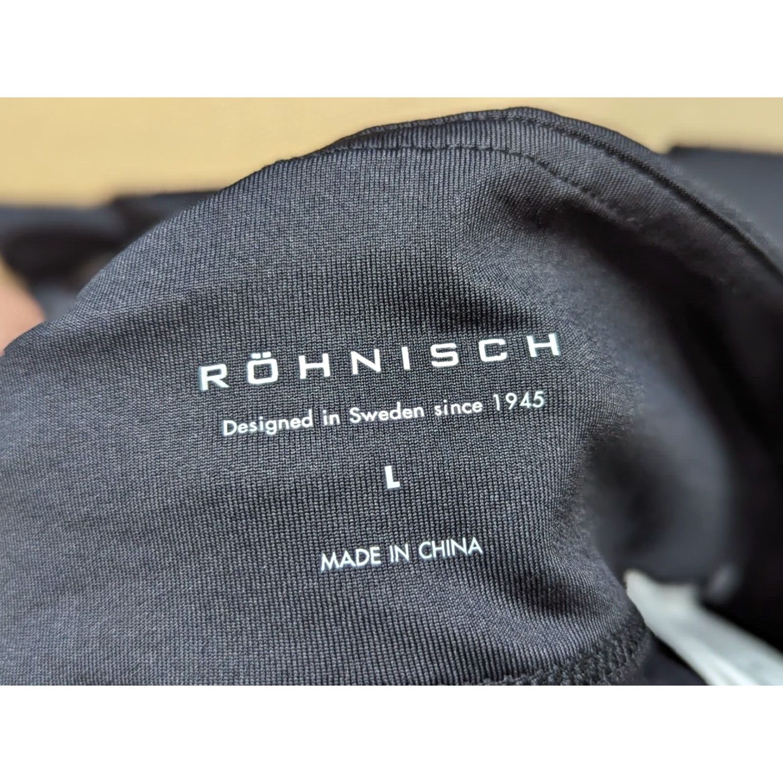 Vintage Röhnisch Womens Compression Pants Large Track Gym Tights Black Stretch Ladies Size 36" / US 14 / IT 50 - 3 Thumbnail