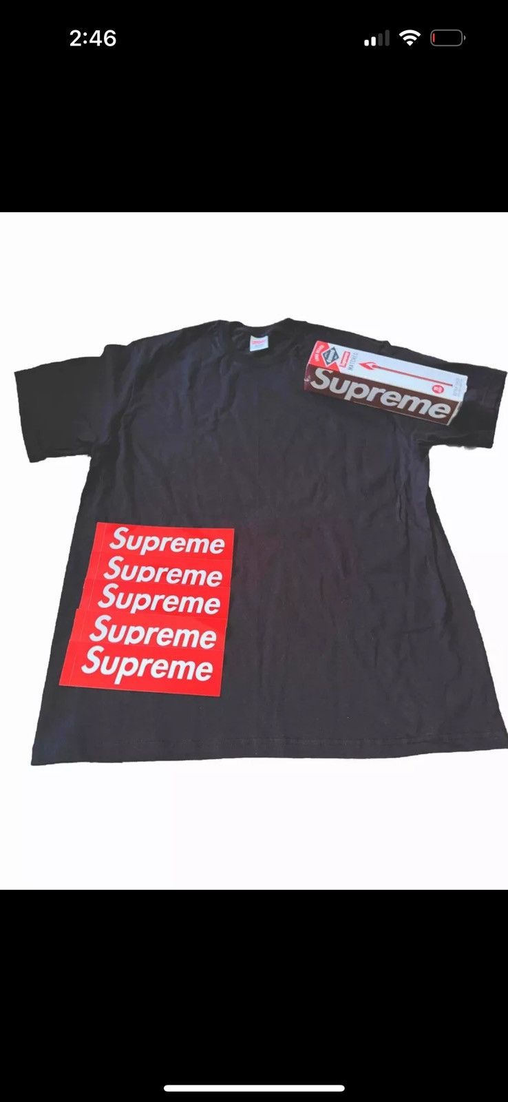 Top Bundle of 2 Supreme tees