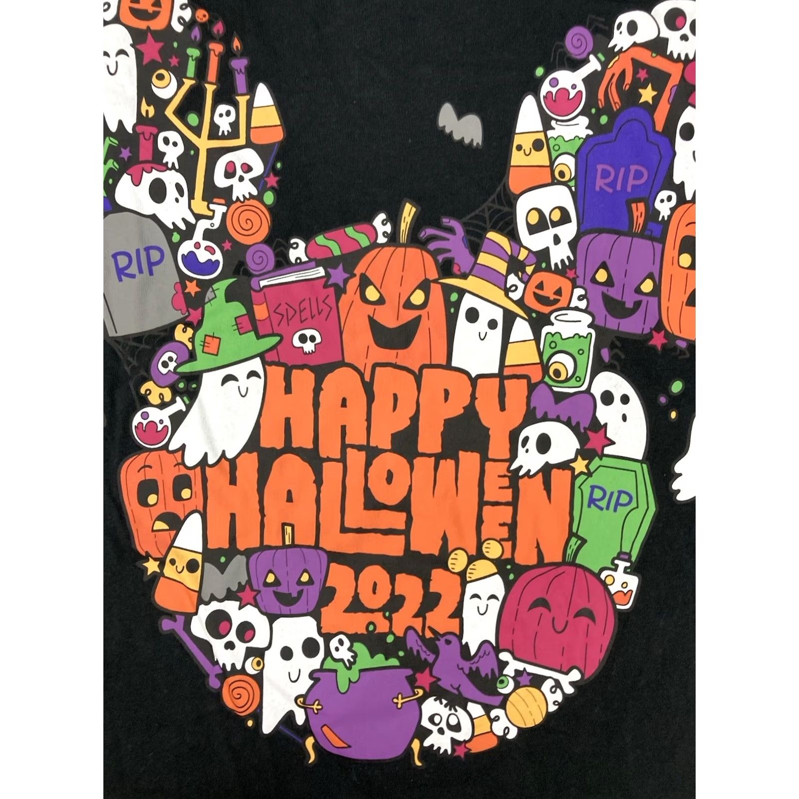 Disney VINTAGE Disney Happy Halloween 2022 Mickey Mouse Graphic T-shirt Men Large Black Size US L / EU 52-54 / 3 - 2 Thumbnail