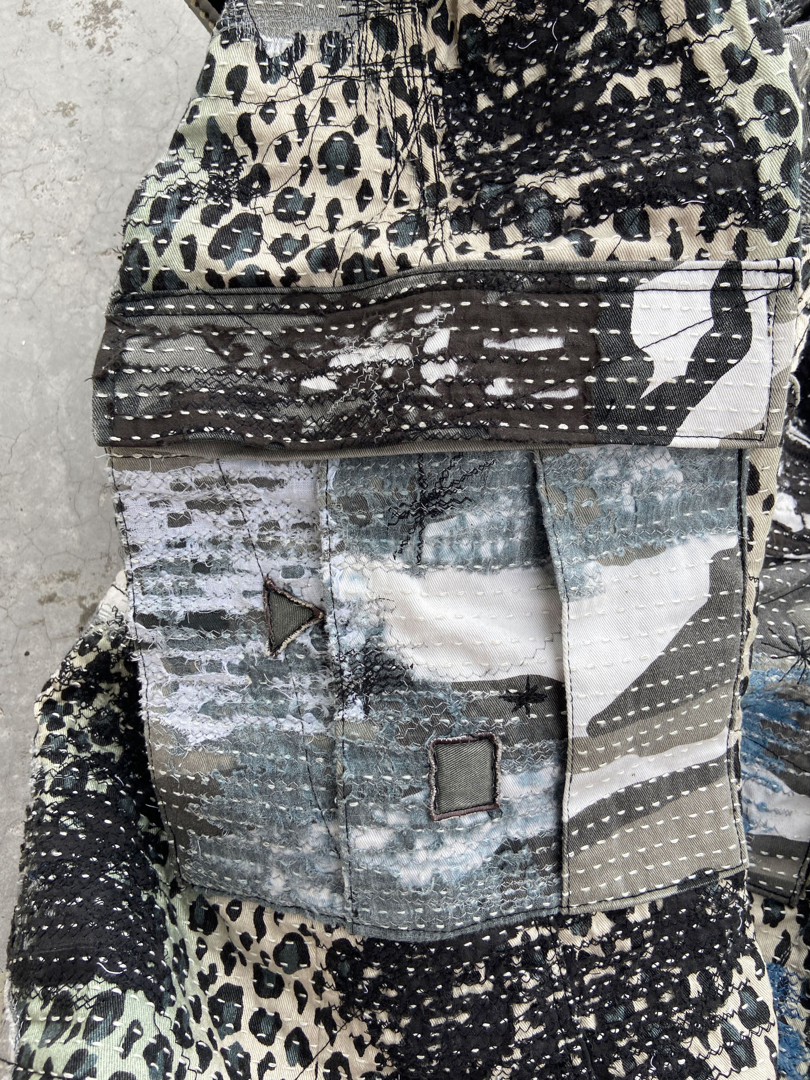 Japanese Brand 1/1 Boro Leopard Camo shorts baggy Size US 34 / EU 50 - 18 Thumbnail