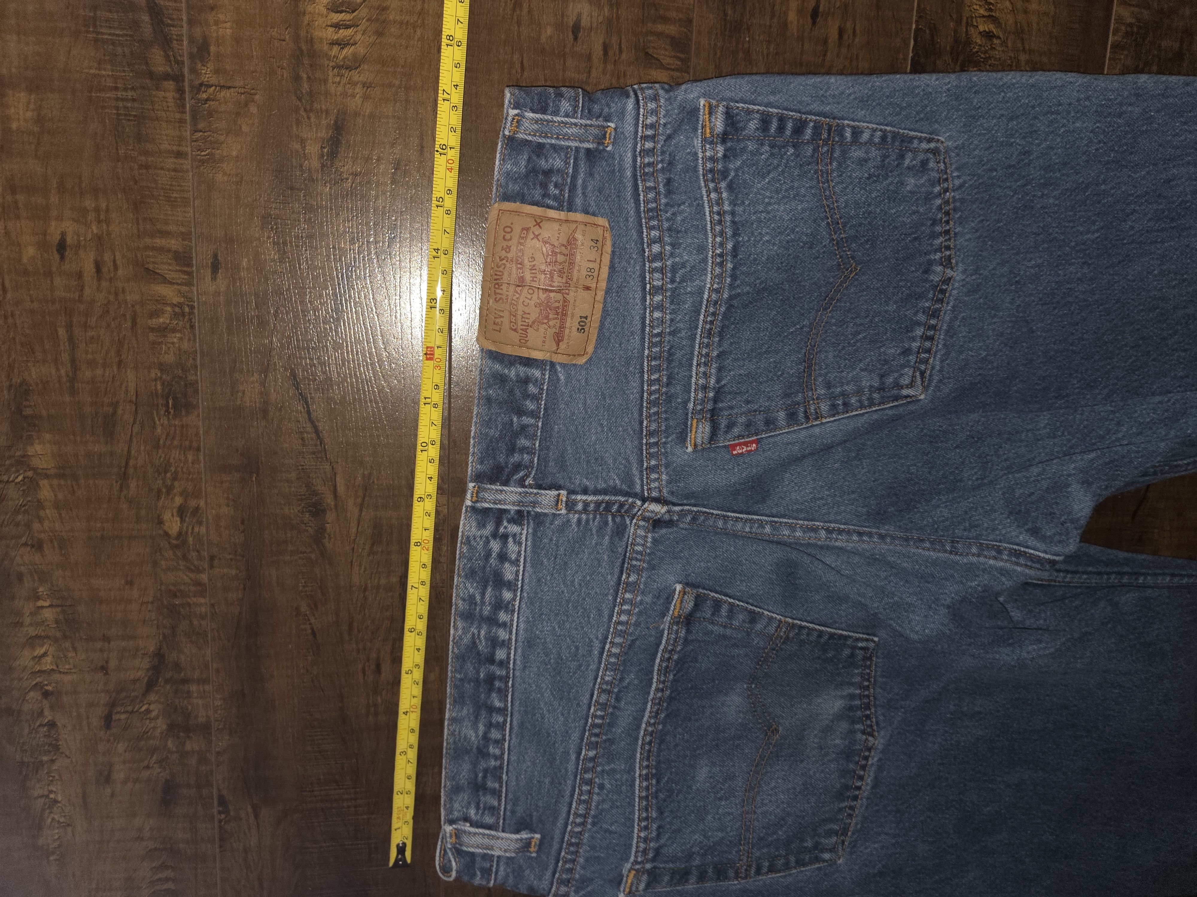 Levi's Vintage 90s Levi's 501 Men's Jeans Made In USA 34x30 Size US 38 / EU 54 - 10 Thumbnail