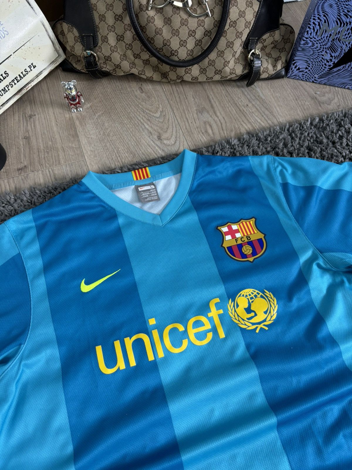 Nike × Vintage Soccer Jersey Nike FC Barcelona Vintage 2007 Blockcore Size US L / EU 52-54 / 3 - 5 Thumbnail