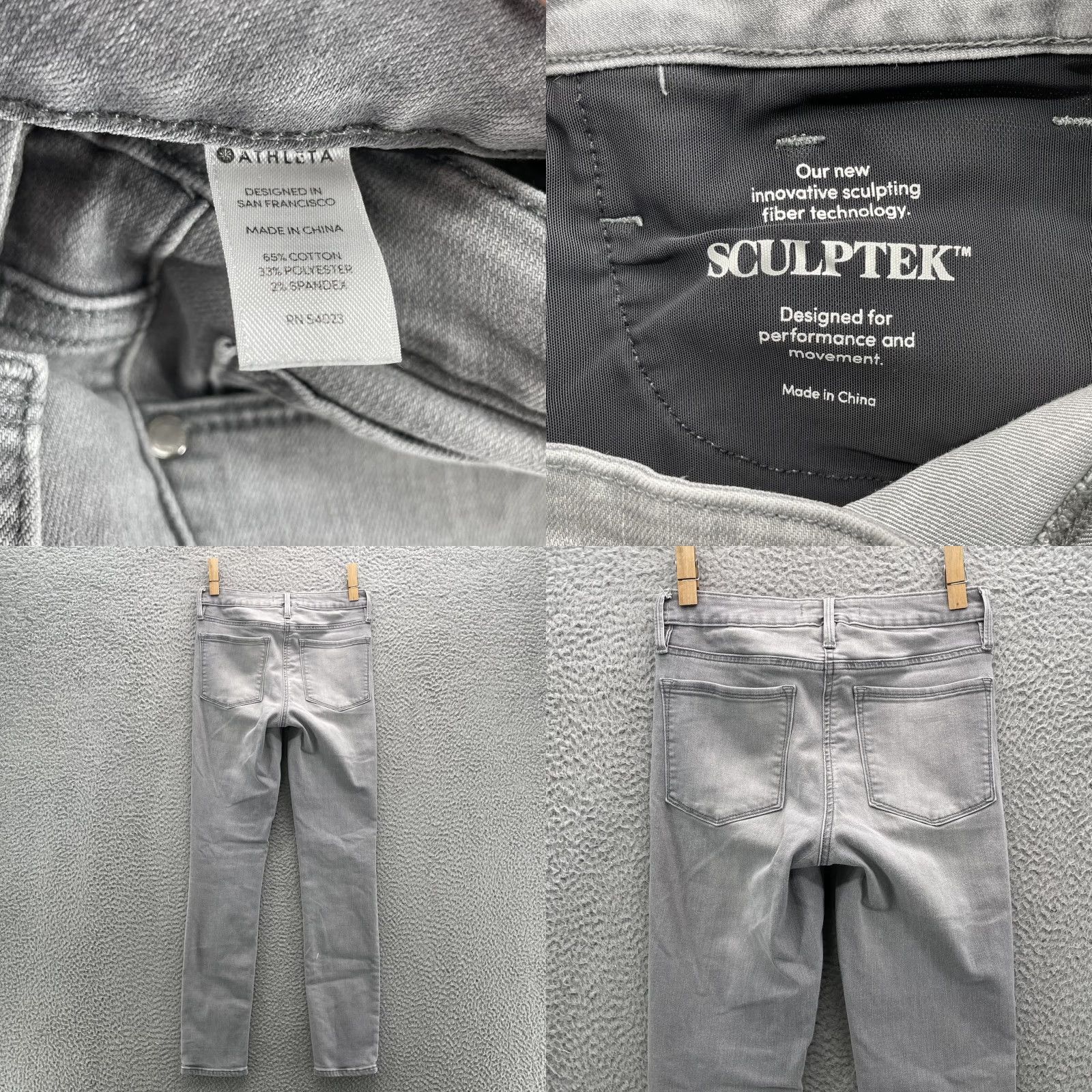 Athleta Athleta Jegging Women 6 Gray Sculpt Indie Sportswear Academia Performance Y2k Shirt Size 28" / US 6 / IT 42 - 8 Thumbnail
