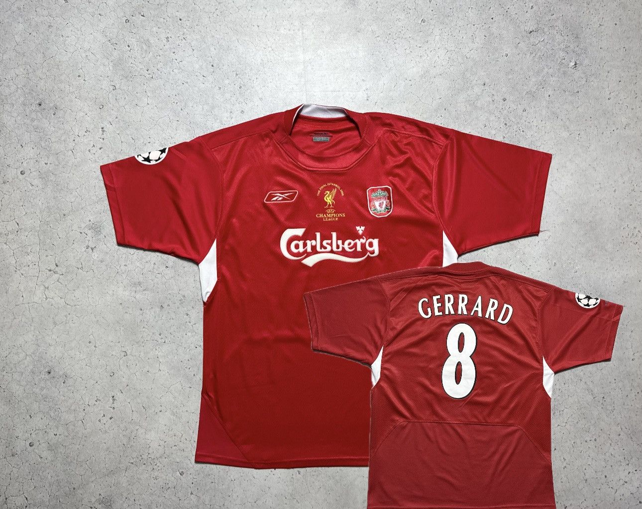Reebok Reebok FC Liverpool 2004/2006 Gerrard #8 Soccer Jersey Size US XL / EU 56 / 4 - 1 Thumbnail