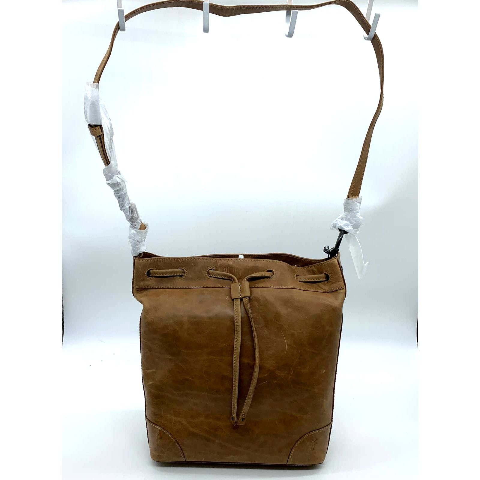Frye Frye Leather Handbags Melissa Drawstring Hobo Bag Brown Size ONE SIZE - 1 Thumbnail