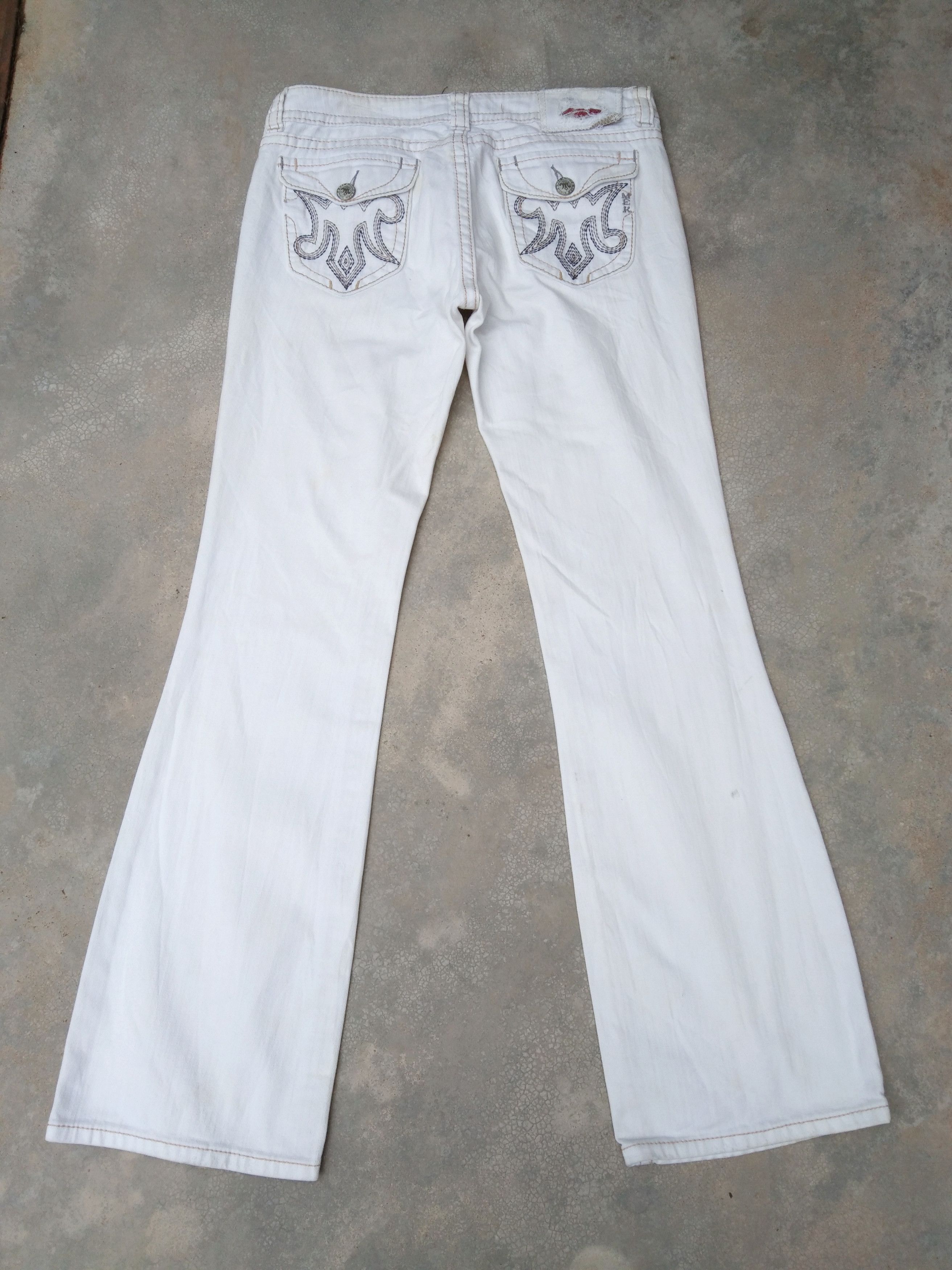 Vintage Y2k MEK Denim Flared Boot Cut Jeans 31x32