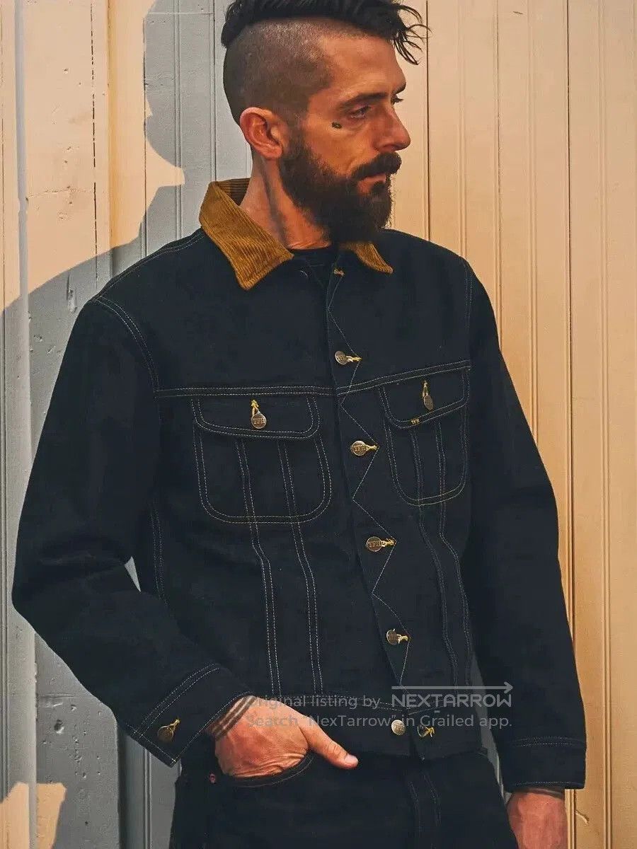 The Flat Head Flat Head Denim Work Jacket with Wool Lining. Size US S / EU 44-46 / 1 - 2 Thumbnail