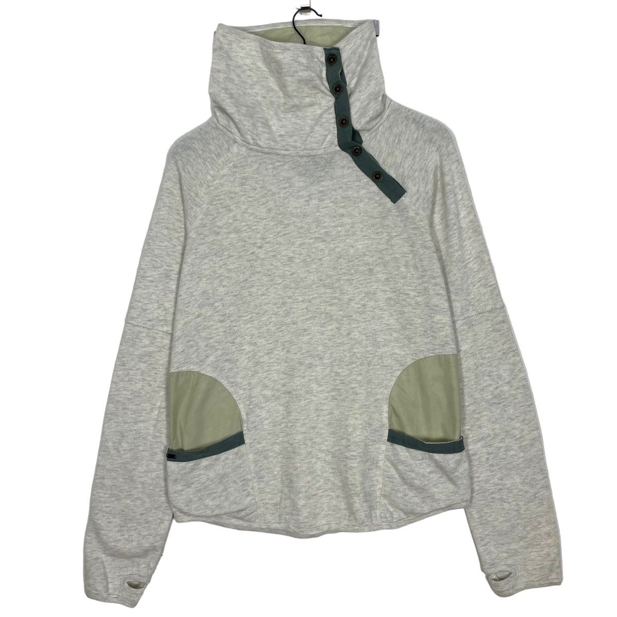 image of Vanst Tshirt Long Sleeve Sweatshirt Two Pocket Grey Women (Size Small)