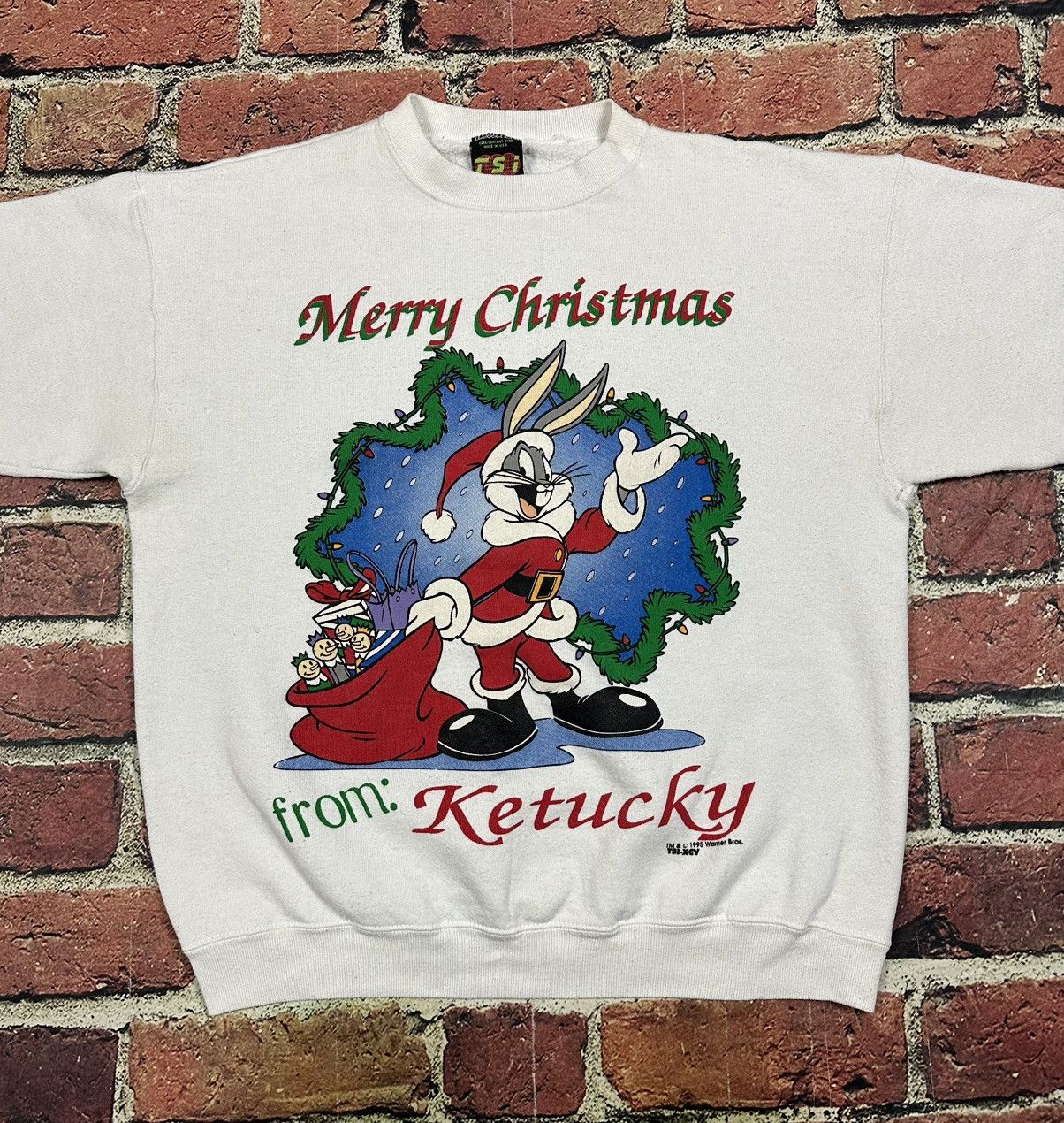 Warner Bros Looney Tunes Sweatshirt Bugs Bunny Santa Christmas Kentucky Size US L / EU 52-54 / 3 - 2 Thumbnail