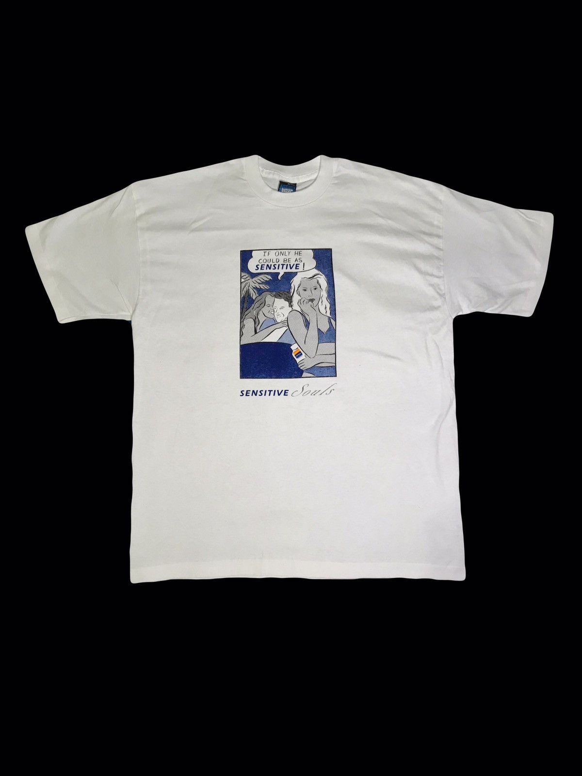 Other Vintage Y2K 90s NIVEA Sensitive Souls Screen Stars T-shirt Size US XL / EU 56 / 4 - 1 Thumbnail