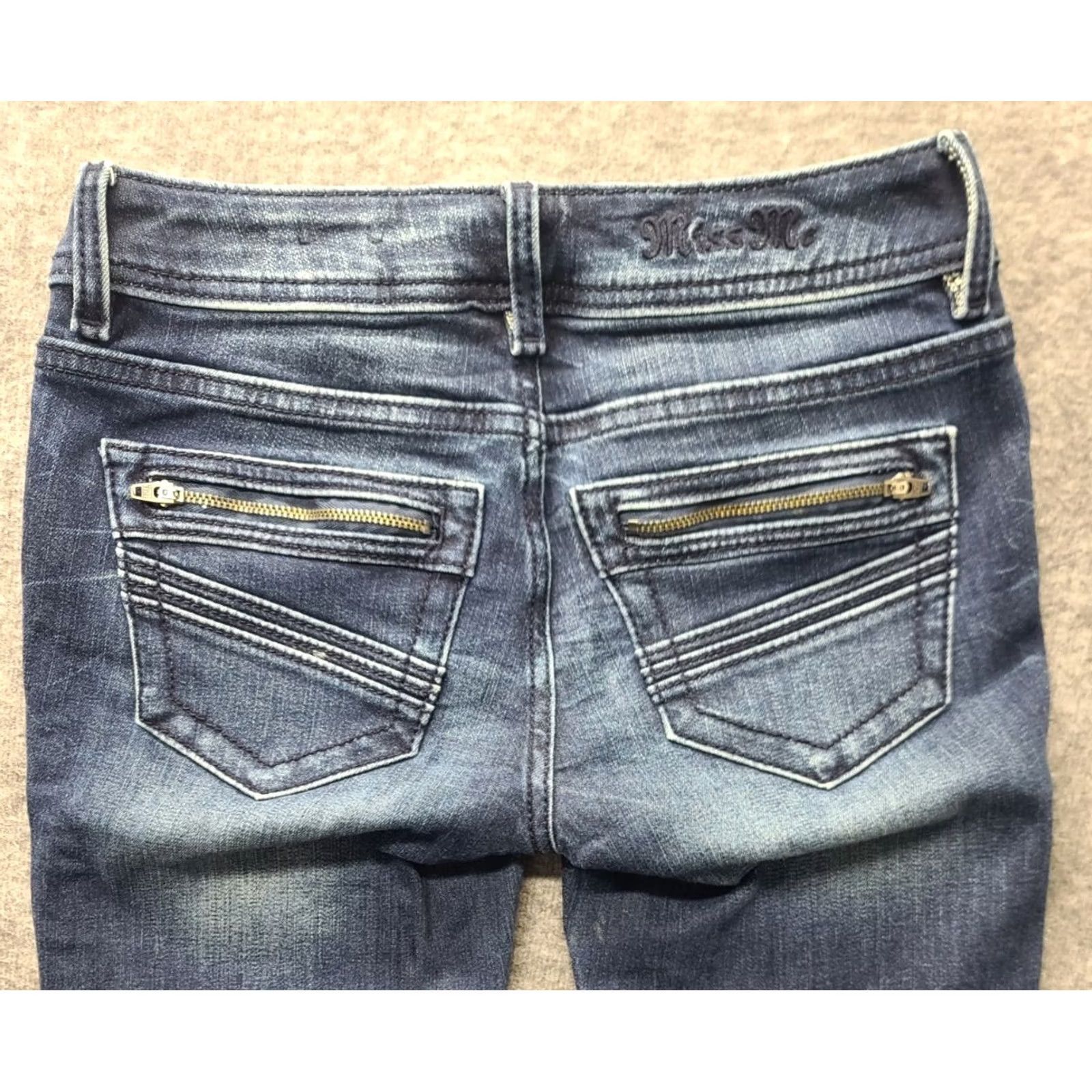 Miss Me Miss Me Jeans Womens 24x30 Skinny Rise Ankle Stretch Distressed Denim 5-Pocket Blue Cowboy Western Y2K Shirt? Size 42" / US 20 - 2 Thumbnail
