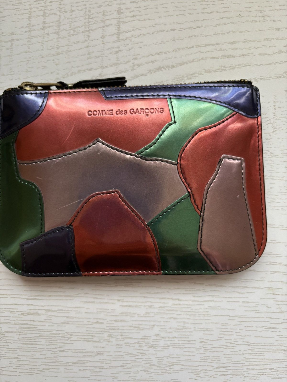 Comme des Garcons Comme Des garçon metallic patch zip wallet Size ONE SIZE - 2 Thumbnail